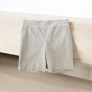 Talbots Khaki Stretch Twill Elastic Flat Waist Shorts – Size 6P (Petite)